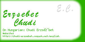 erzsebet chudi business card